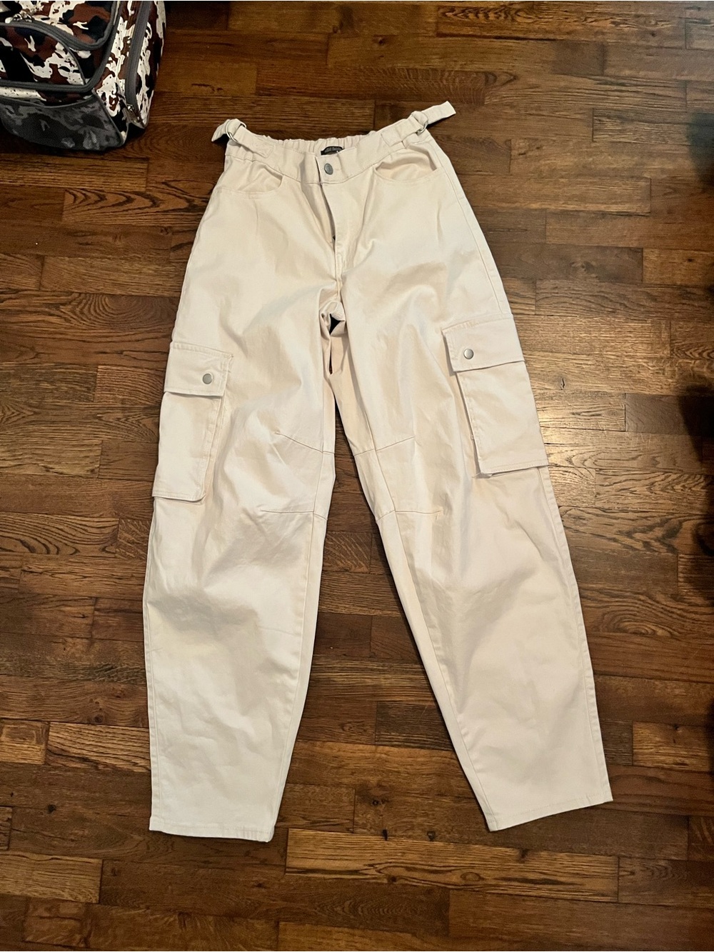 wild fable Cream Cargo Pants with Utility Pockets